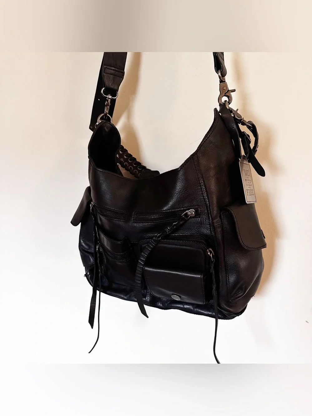 Free People We The Free Ledger Leather Bag - Picture 9 of 15